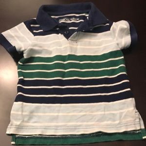 Striped toddler boy polo shirt